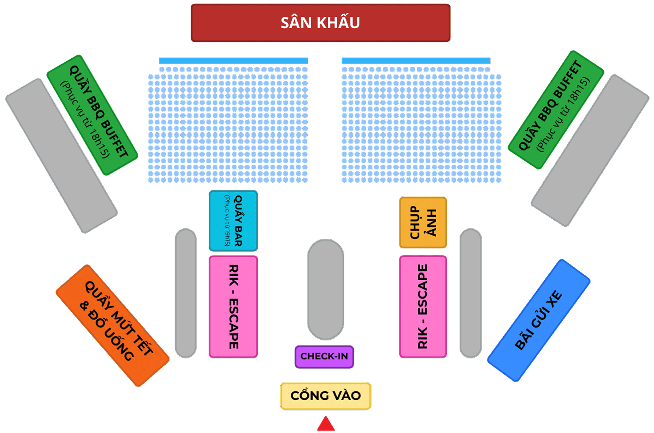 Sơ đồ chỗ ngồi - Phần lễ